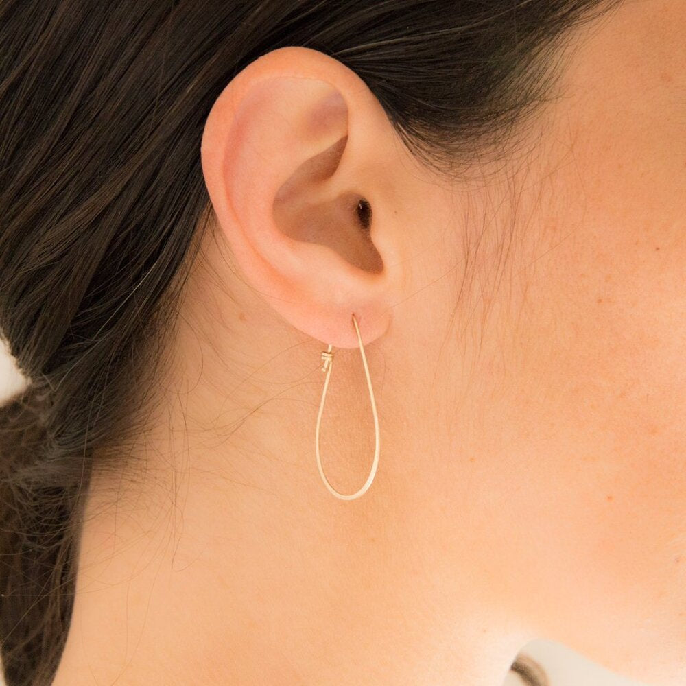 Small Teardrop Hoops