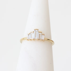 Artemer Five Stone Diamond Deco Ring