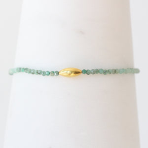 
            
                Load image into Gallery viewer, Emerald and 18K Bracelet
            
        