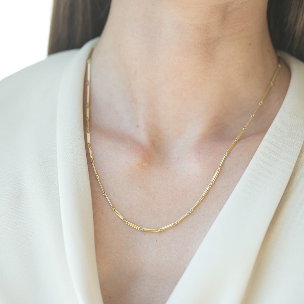 18K Trombone Necklace