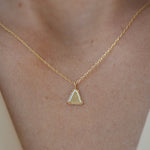 Five Prong Diamond Necklace