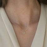 Five Prong Diamond Necklace