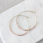 Two Tone Gold Hoops